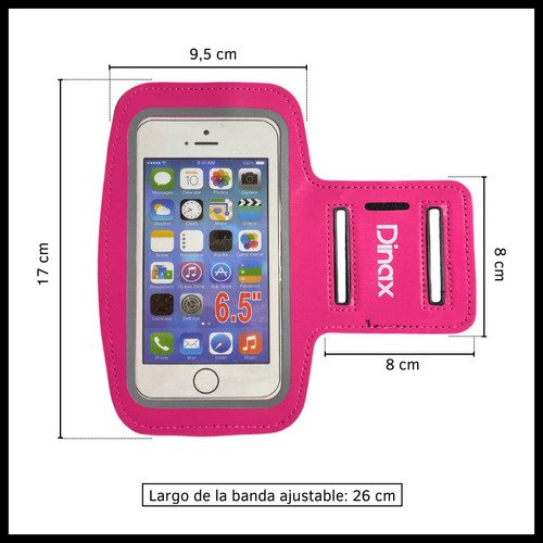 Brazalete Y Funda Porta Celular Táctil Impermeable Deportivo