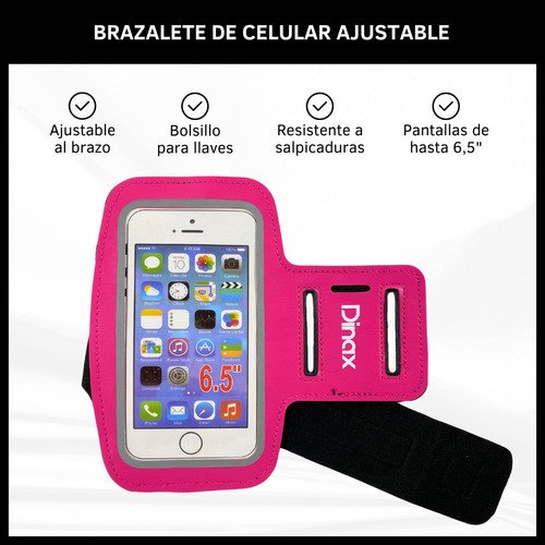 Brazalete Y Funda Porta Celular Táctil Impermeable Deportivo