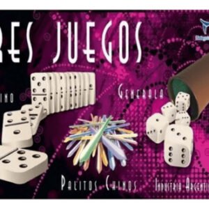 Juego de Mesa 3 en 1: Generala, Dominó y Palitos Chinos
