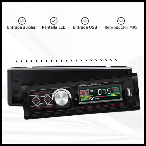 Estéreo Desmontable para Auto