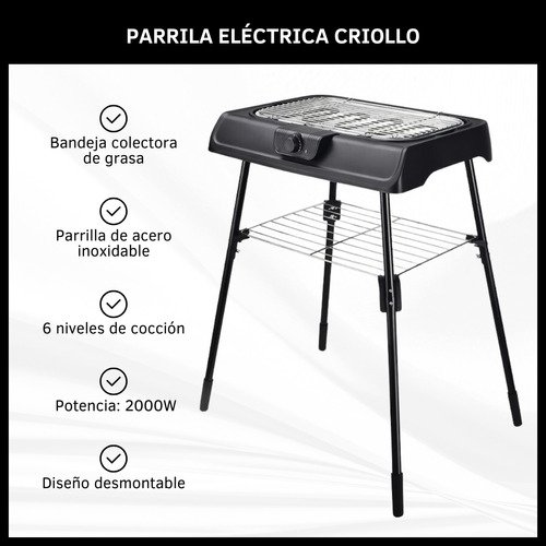 Parrilla Eléctrica Desmontable