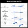 Tender Vertical de 3 Niveles Con Ruedas
