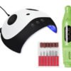 Combo Mini Torno Portátil y Cabina UV LED para Uñas