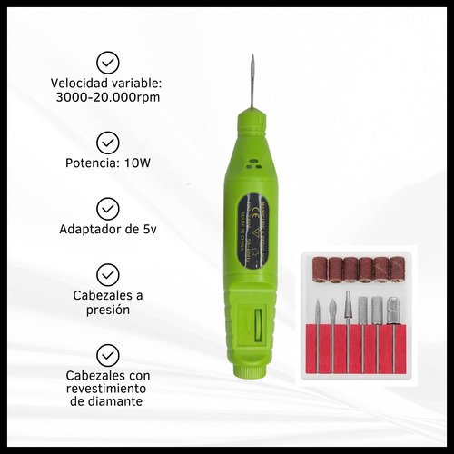 Combo Mini Torno Portátil y Cabina UV LED para Uñas