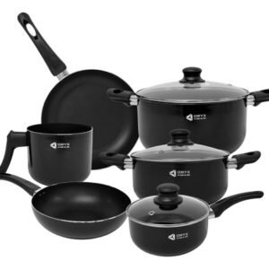 Batería de Cocina Antiadherentes de 9 Piezas