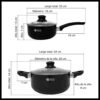 Batería de Cocina Antiadherentes de 9 Piezas