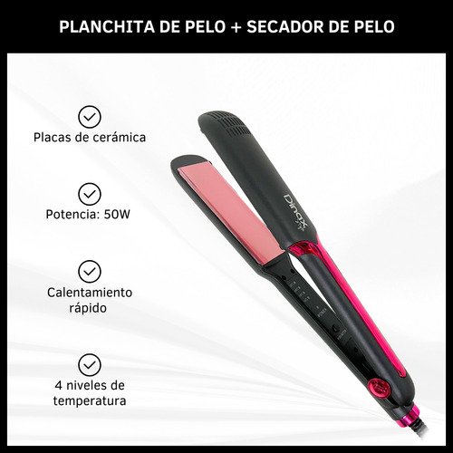 Combo Secador De Pelo + Planchita