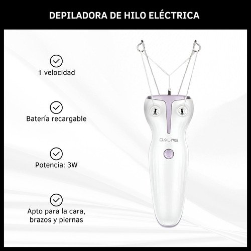 Depiladora de Hilo Eléctrica Recargable