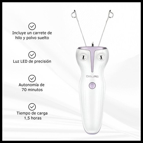 Depiladora de Hilo Eléctrica Recargable