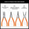 Set de Pinzas para Aros Seeger