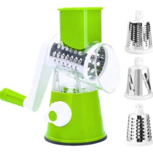 Rallador Manual 3 en 1: Picador, Cortador y Rebanador