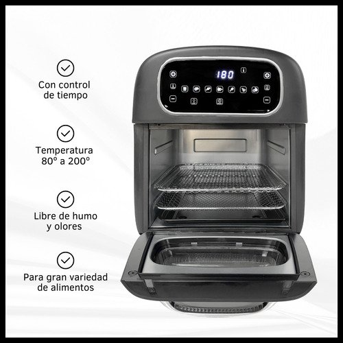 Freidora de Aire con Grill Eléctrica Sin Aceite de 7L