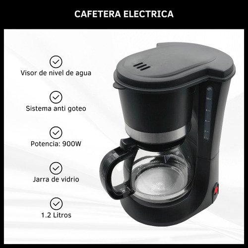 Cafetera de Filtro de 1.2 Litros