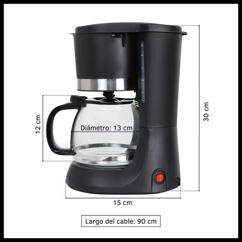 Cafetera de Filtro de 1.2 Litros