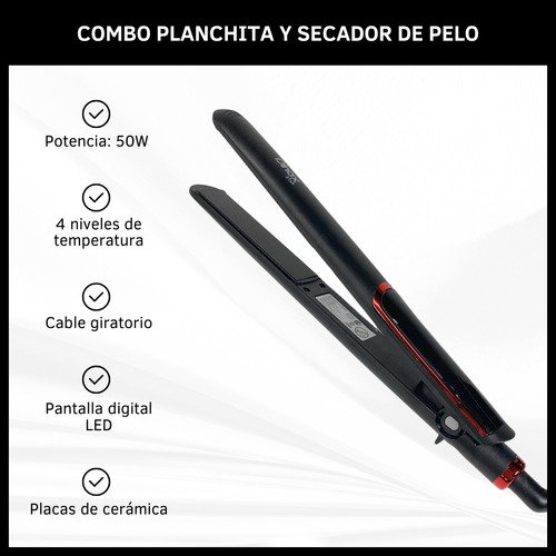 Set de Secador de Pelo + Planchita