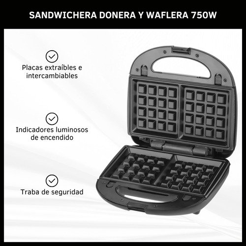Sandwichera Waflera Y Donera