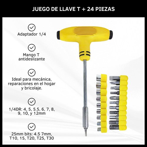 Kit de Herramientas Llave T x24