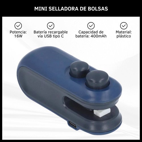 Selladora de Bolsas Mini Recargable