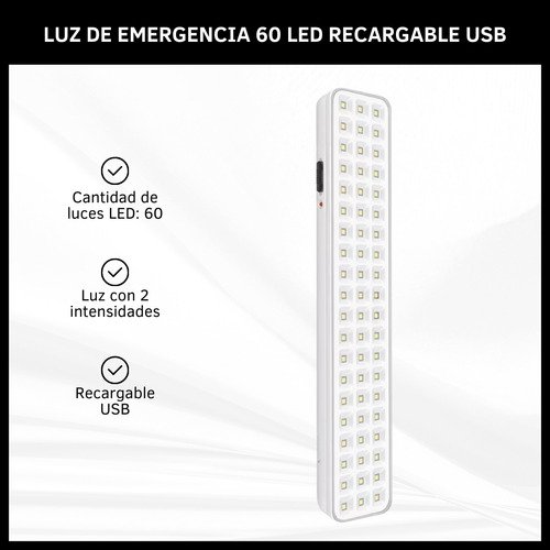 Luz de Emergencia 60 LED