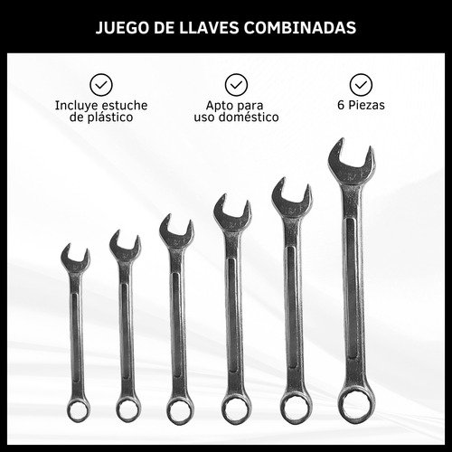 Juego de Llaves Combinadas x6 piezas