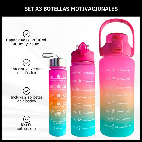 Set de Botellas Degradé