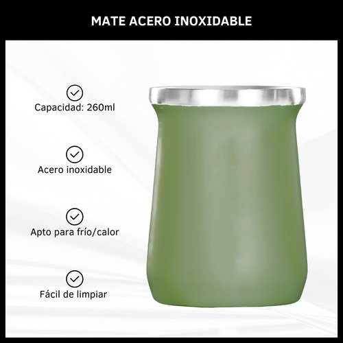 Mate Térmico de Acero Inoxidable