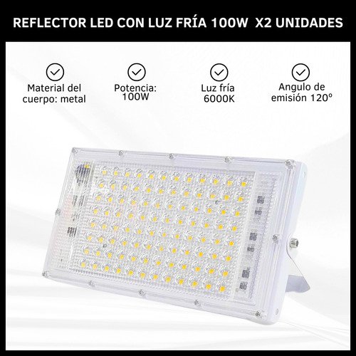 Reflectores LED para Exteriores x2
