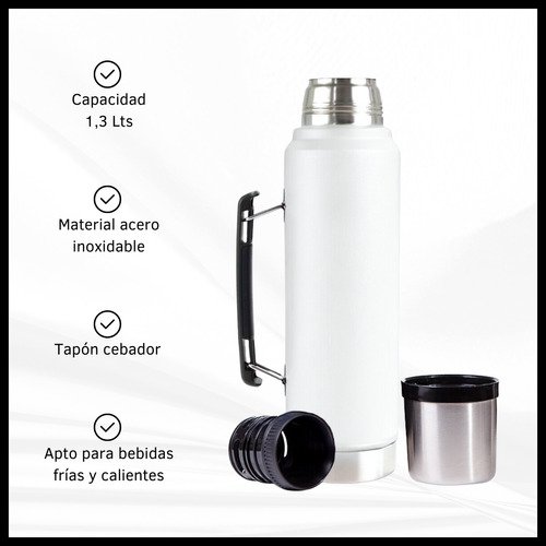 Combo Pava Eléctrica + Termo de Acero Inoxidable