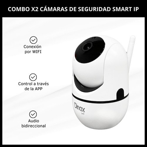 Cámara de Seguridad X2 con Visión Nocturna