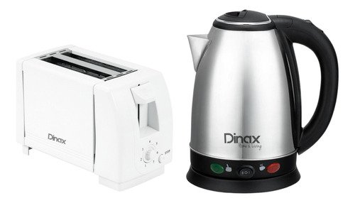 Pava Eléctrica Corte Mate + Tostadora