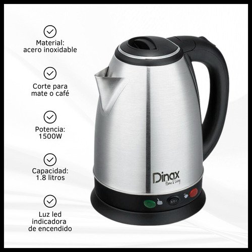 Pava Eléctrica Corte Mate + Tostadora