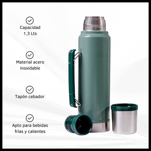 Combo Pava Eléctrica + Termo de Acero Inoxidable