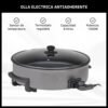 Olla Sartén Eléctrica Multiuso Oryx de 8 Litros