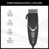 Set Cortadoras de Pelo + Patillera Recargable USB + Peines