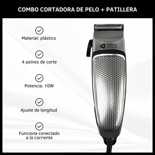 Set de Peluquería: Cortadora de Cabello + Trimmer