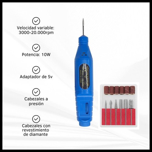 Combo Mini Torno Portátil y Cabina UV LED para Uñas