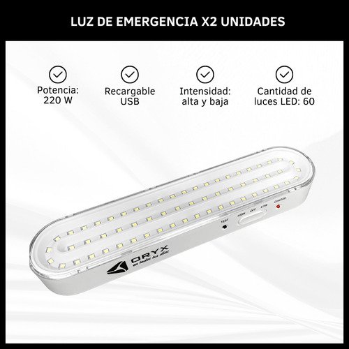 Luz de Emergencia x2 Unidades