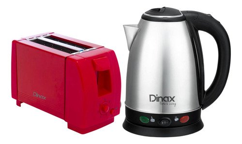 Pava Eléctrica Corte Mate + Tostadora