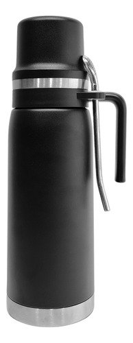 Termo 1L con Mate y Bombilla de Acero Inoxidable
