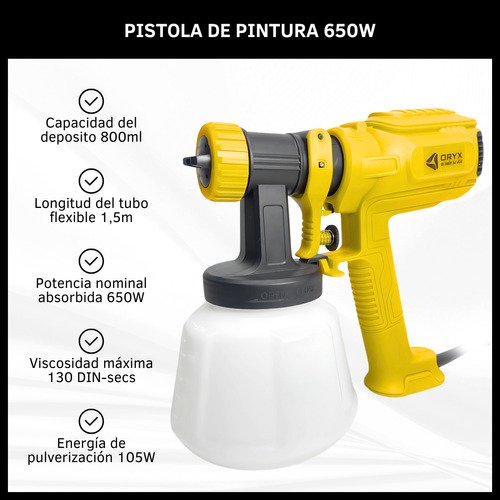 Pistola de Pintura Eléctrica de 800ml