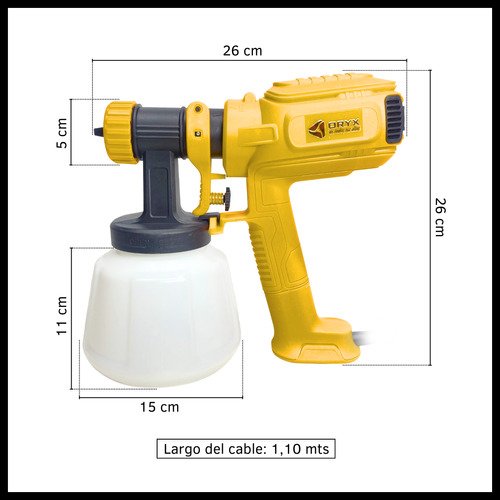 Pistola de Pintura Eléctrica de 800ml