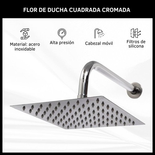 Flor De Ducha Cuadrada