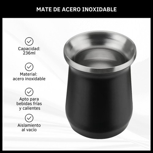 Mate Térmico de Acero Inoxidable