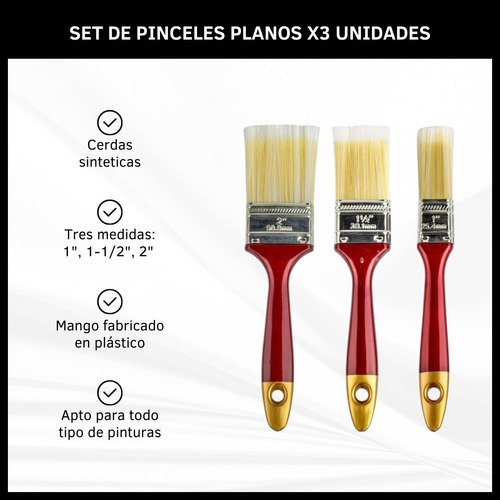 Pack de Pinceles X3