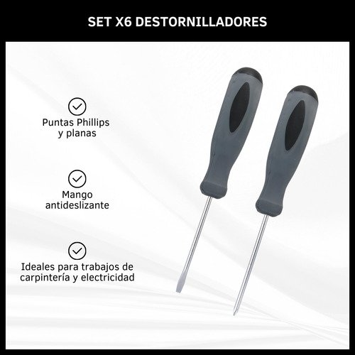 Set de Destornilladores X 6 Unidades