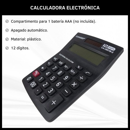 Calculadora Electrónica 12 Dígitos