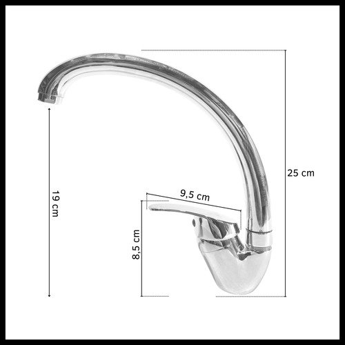 Grifería Monocomando Cuello De Cisne