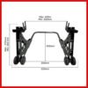 Caballete Elevador Trasero Para Moto Universal Regulable