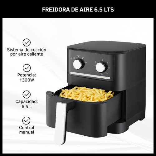 Freidora De Aire Sin Aceite 6.5L
