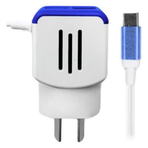 Cargador De Pared Tipo C Con 2 Salidas USB